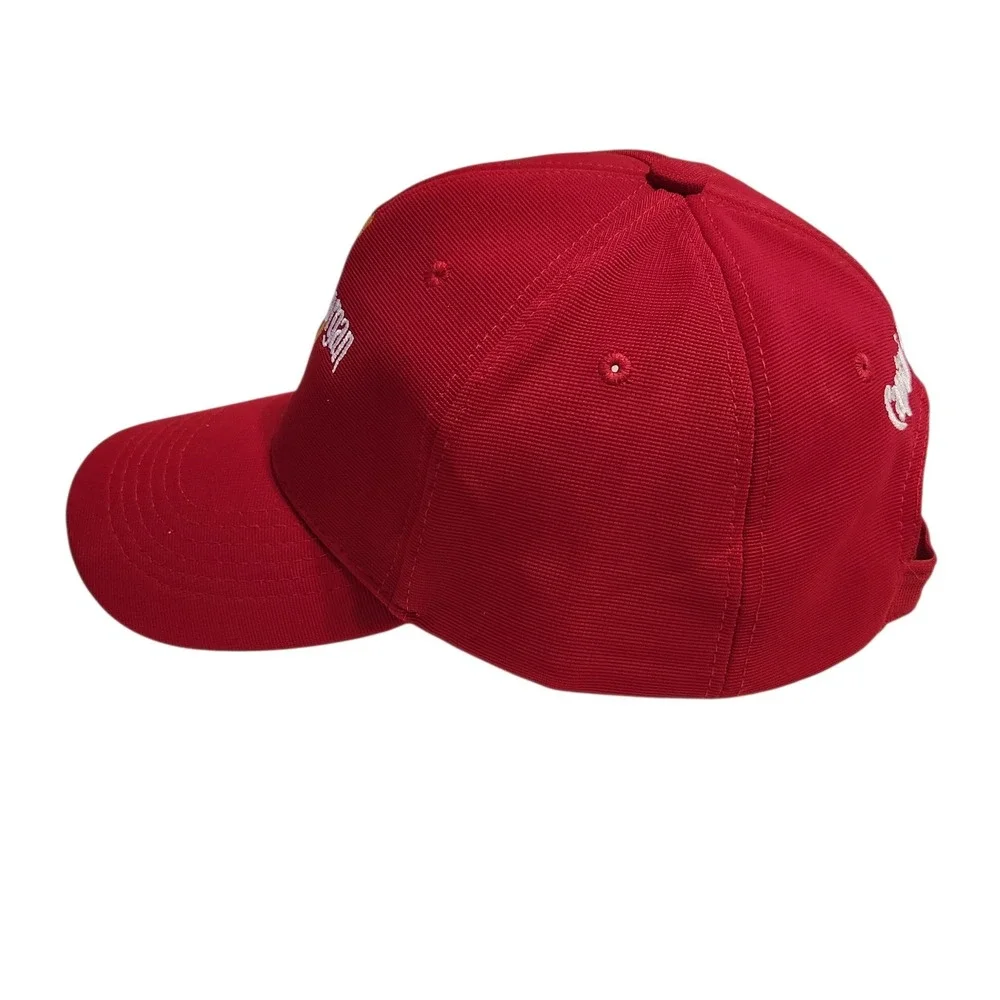 Captain Morgan‎ Red Baseball Cap Embroidered Logo Adjustable Strap Men